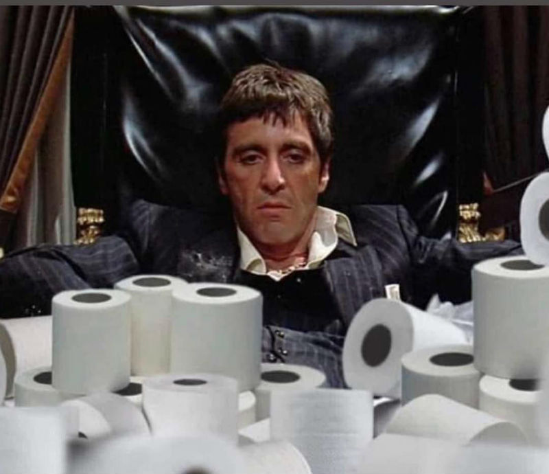 03 scarface toilet paper meme