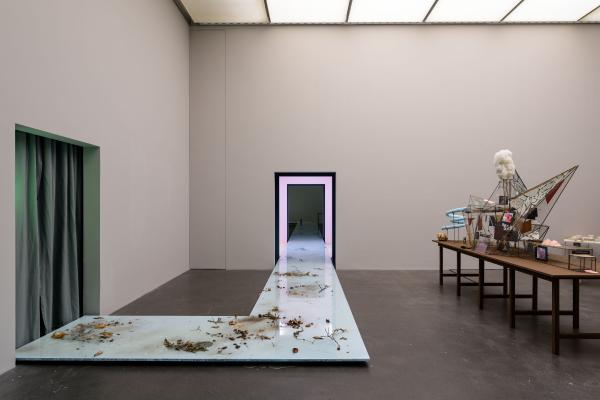 Laure Prouvost, Maquette for Grand Dad’s Visitor Center, 2014, Installation view