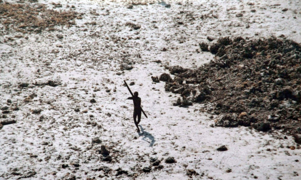 02 A Sentinelese tribesman photographed in 2004