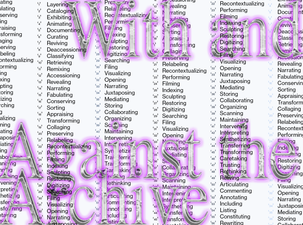 Thinking with Archival Theory in Algorithmic Design